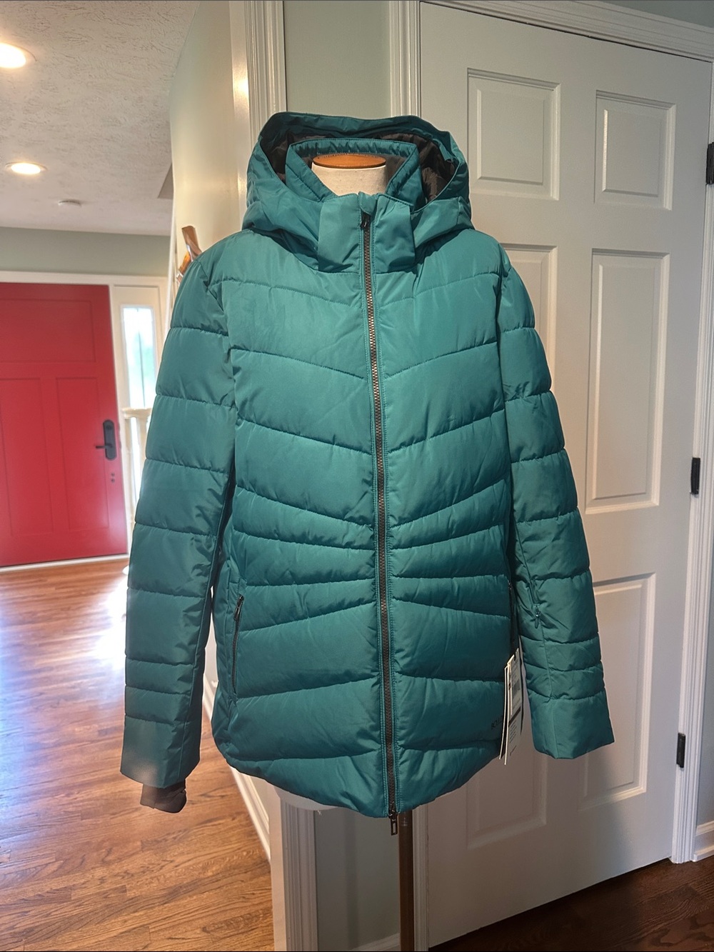 NWT Boulder Gear Alexandrite Teal Hooded Puffer Jacket Coat Sz XL